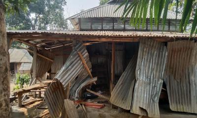 ধোবাউড়া সীমান্তে বন্য হাতির তাণ্ডবে লণ্ডভণ্ড ঘরবাড়ি