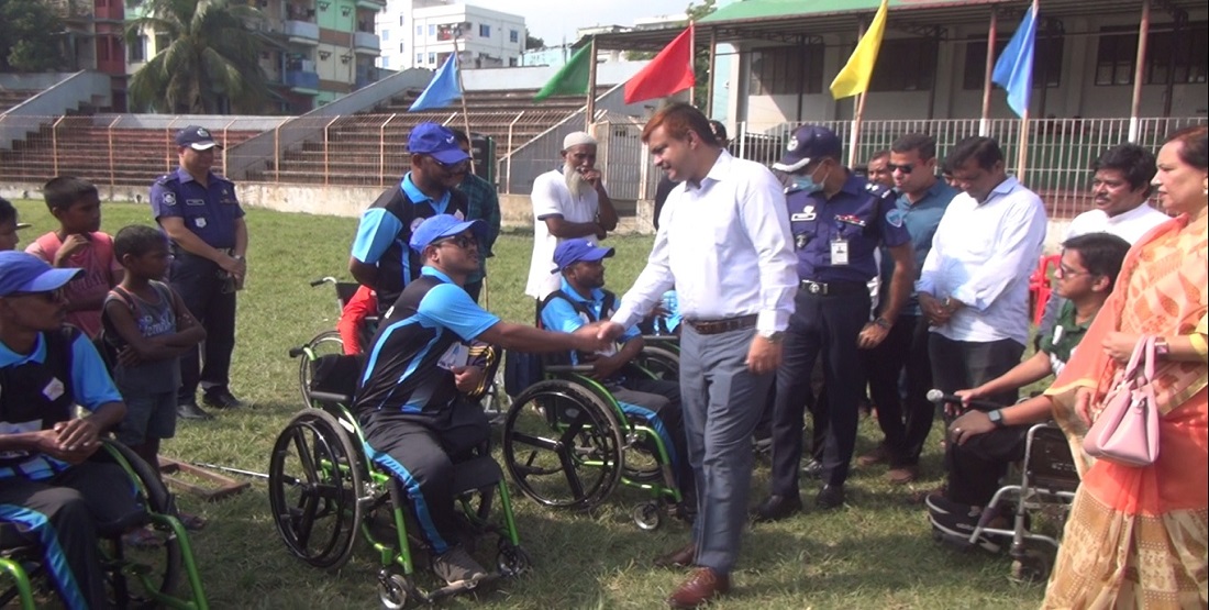 ব্রাহ্মণবাড়িয়ায় হুইল চেয়ার টি-টোয়েন্টি এশিয়া কাপ ওয়ার্ম আপ ক্রিকেট ম্যাচ অনুষ্ঠিত