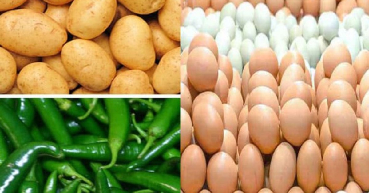 কমেছে আলুর দাম, বেড়েছে ডিম-কাঁচামরিচের