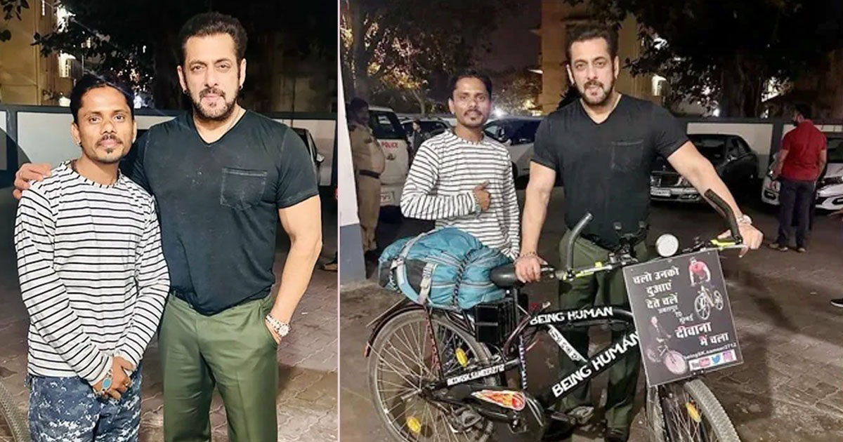 সালমানকে দেখতে ১১০০ কিলোমিটার সাইকেল চালালেন ভক্ত