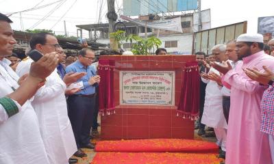 চুয়াডাঙ্গায় রেলওয়ে ওভারপাস নির্মাণ কাজের উদ্বোধন