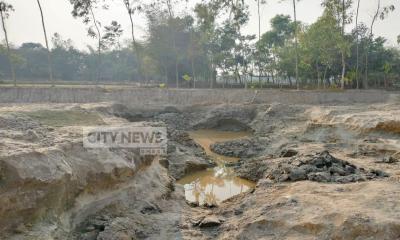 শ্রীমঙ্গলে চলছে ফসলি জমির উর্বর মাটি কাটার মহাউৎসব