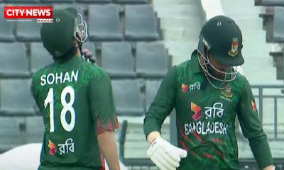 জোড়া সেঞ্চুরিতে রানপাহাড়ে বাংলাদেশ