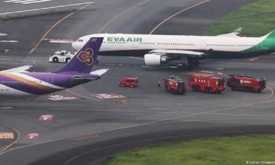 Two planes collide on Tokyo runway