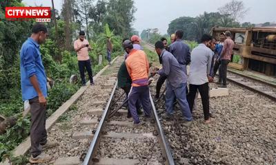 ব্রাহ্মণবাড়িয়ায় একই স্থানে ফের ট্রেনের বগি লাইনচ্যুত