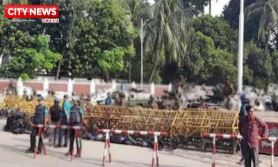 বঙ্গভবনের সামনে থমথমে পরিস্থিতি, সতর্ক সেনাবাহিনী-বিজিবি