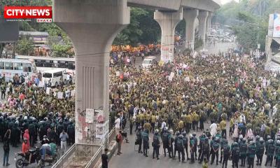 নার্সিং কলেজ শিক্ষার্থীদের শাহবাগ অবরোধ