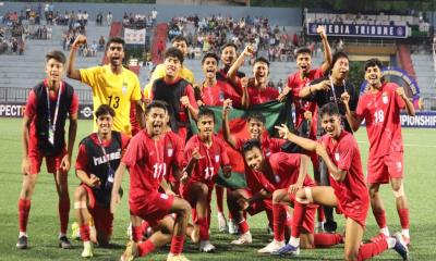 নেপালকে হারিয়ে ফাইনালে বাংলাদেশ