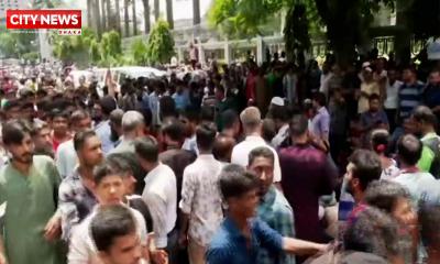 ব্লকেডে আটকা নগর ভবন, পঞ্চম দিনের মতো বিক্ষোভে ইশরাক সমর্থকরা