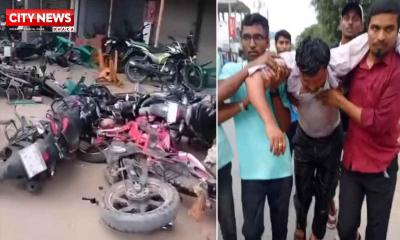 আটঘরিয়ায় বিএনপি-জামায়াত সংঘর্ষ; মোটরসাইকেল ও অফিস ভাঙচুর, আহত ৫