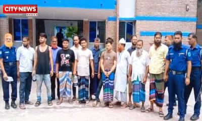ফরিদপুরের সদরপুরে যৌথবাহিনীর অভিযানে ১৫ জন গ্রেপ্তার