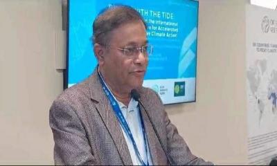 COP28 Sideline: Hasan Mahmud calls on world leaders to act on climate finance