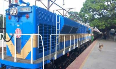 পদ্মা সেতু-ভাঙ্গা রেলপথ : ট্রায়াল ট্রেন এখন রাজবাড়ীতে