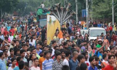 মহাবতার ভগবান শ্রীকৃষ্ণের জন্মতিথি উপলক্ষে বিকেলে শোভাযাত্রা, এড়িয়ে চলবেন রাজধানীর যেসব সড়ক