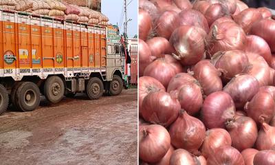 হিলি স্থলবন্দর: পেঁয়াজের আমদানি বাড়ায় দাম নিম্নমুখী