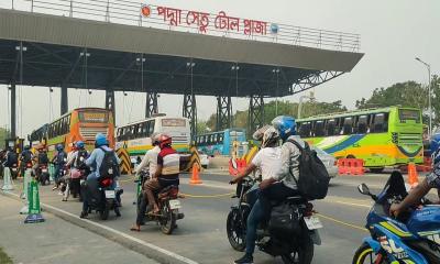 ঈদুল ফিতরের সাতদিনে পদ্মা সেতু থেকে ২১ কোটি টাকা টোল আদায়