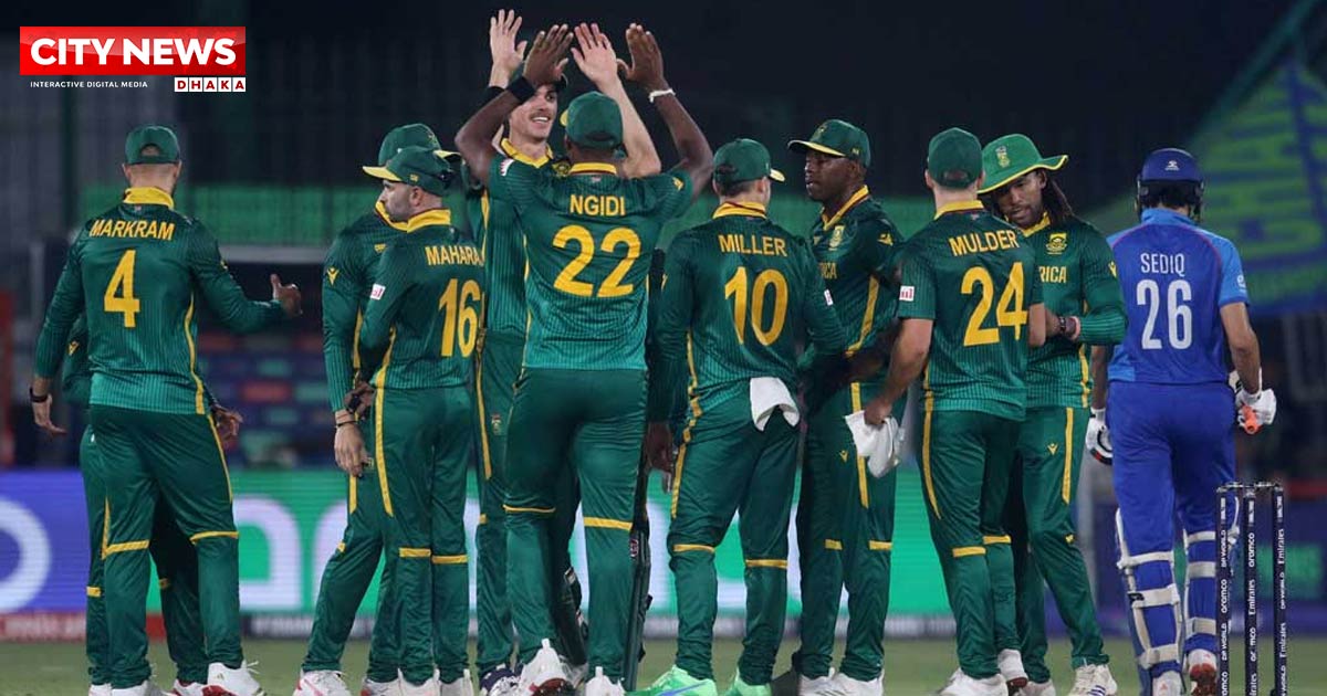 রিকেলটনের সেঞ্চুরিতে আফগানিস্তানকে হারিয়ে দক্ষিণ আফ্রিকার শুভসূচনা