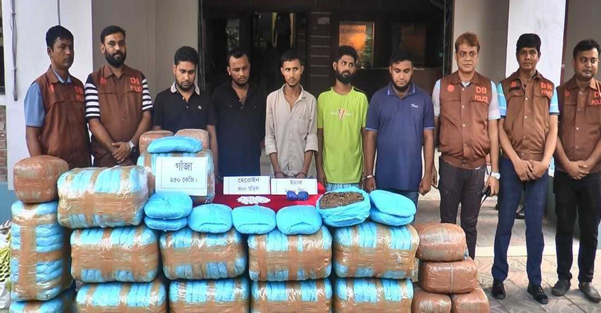 নারায়ণগঞ্জে কোটি টাকার মাদকের চালানসহ গ্রেফতার ৫