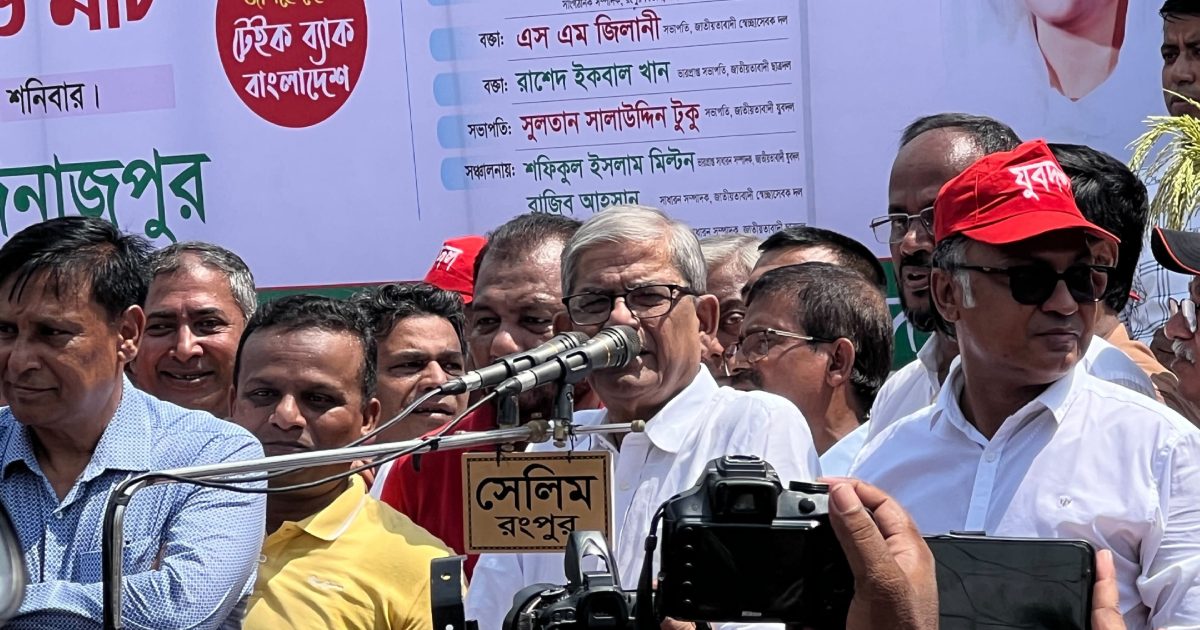 রোডমার্চ শেষ হবে সরকার পতনের মধ্যদিয়ে: মির্জা ফখরুল