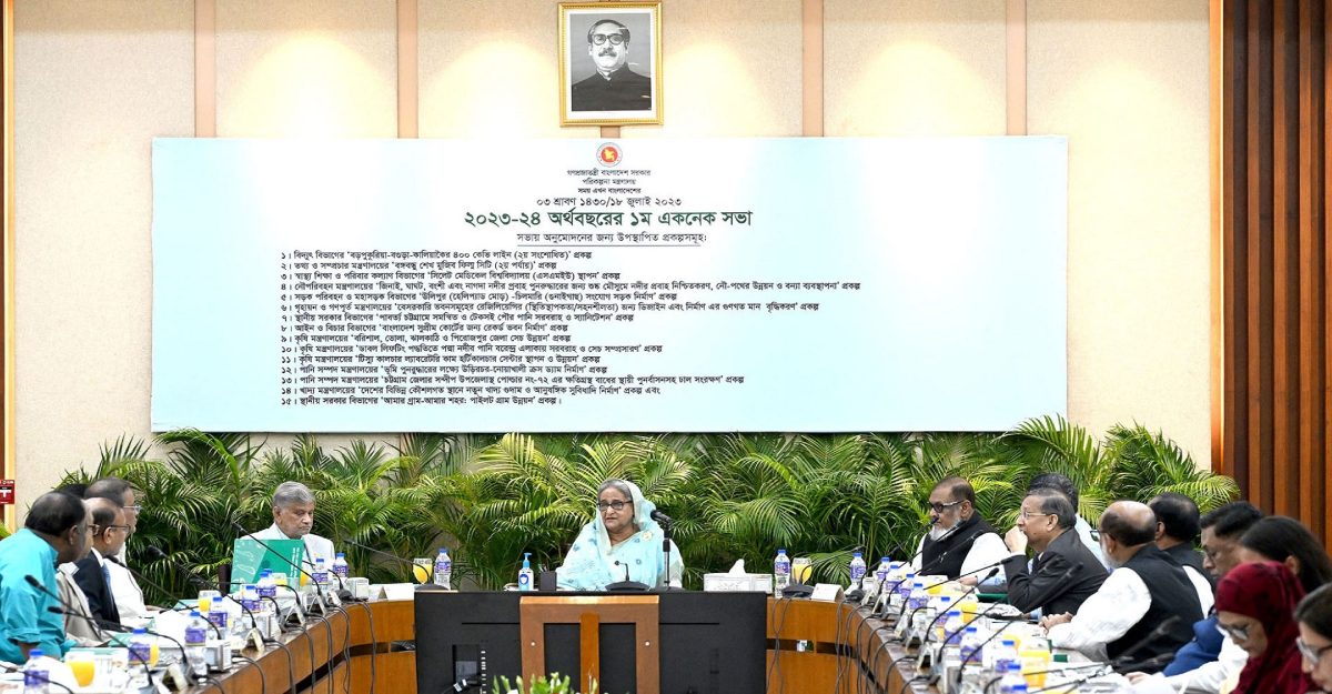 একনেকে ১৮ হাজার কোটি টাকায় ১৫ প্রকল্পের অনুমোদন