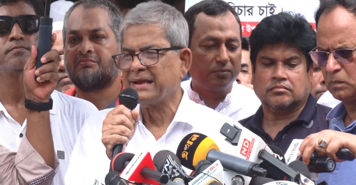 গণ-আন্দোলনের ভয়ে ক্ষমতাসীনরা আগুন সন্ত্রাস করছে: ফখরুল