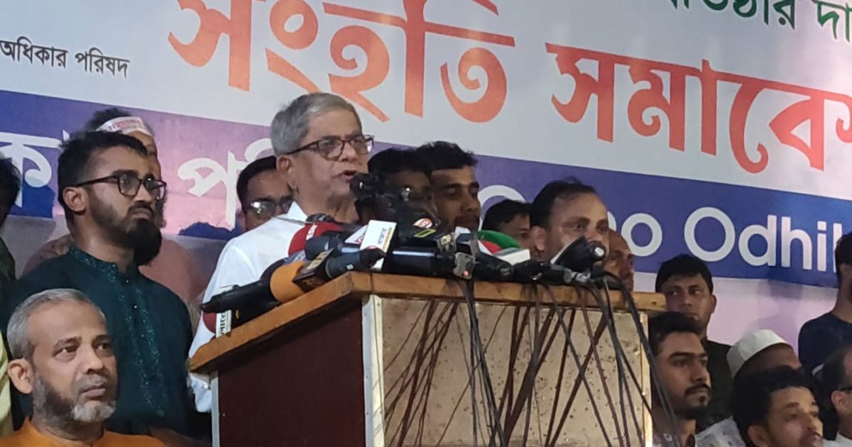 কতদিন টিকতে পারবেন, ক্ষমতা ছাড়তেই হবে : মির্জা ফখরুল