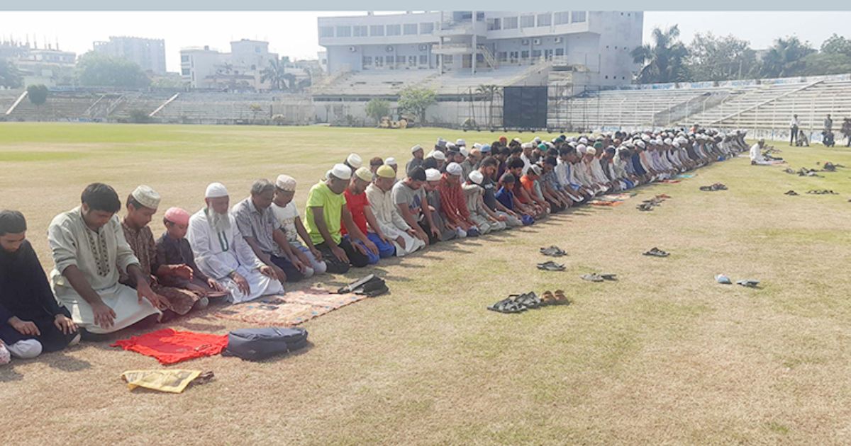 বৃষ্টির জন্য ইসতিসকার নামাজ রাজশাহীতে