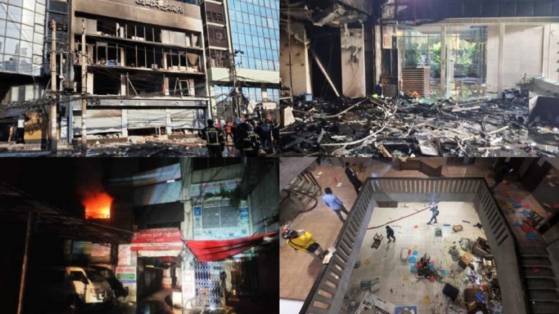 গণমাধ্যম ও সাংস্কৃতিক সংগঠনের কার্যালয়ে হামলায় জড়িত সন্দেহে গ্রেফতার ৯