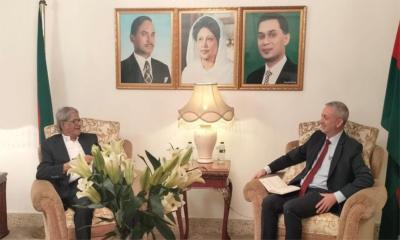 মির্জা ফখরুলের সঙ্গে ইইউ রাষ্ট্রদূত মাইকেল মিলারের সাক্ষাৎ