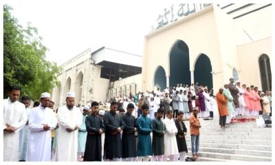 জাতীয় মসজিদ বায়তুল মোকাররমে ঈদুল ফিতরের তিনটি জামাত অনুষ্ঠিত