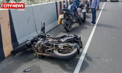 মাওয়া এক্সপ্রেসওয়েতে প্রাণ গেল মোটরসাইকেলের ৩ আরোহীর