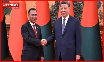 চীনের প্রেসিডেন্ট শি জিনপিংয়ের সঙ্গে প্রধানমন্ত্রীর বৈঠক শুরু