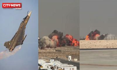 দুবাই এয়ার শো‍‍`তে ভারতের ‍‍`তেজস‍‍` যুদ্ধবিমান বিধ্বস্ত, পাইলট নিহত