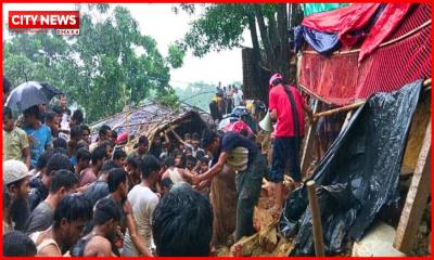 কক্সবাজারে রোহিঙ্গা ক্যাম্পে পাহাড়ধসে নিহত বেড়ে ৮