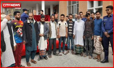 ফরিদপুরে ইজিবাইক চোরচক্রের জাল ভেঙে দিল পুলিশ: ১৮টি ইজিবাইক উদ্ধার, গ্রেপ্তার ১২