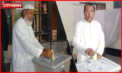 ভোট দিলেন বিএনপি ও জামায়াতের প্রার্থী