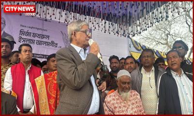 কাণ্ডারি আপনাদের ফেলে ভারতে চলে গেছেন: মির্জা ফখরুল