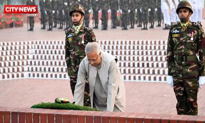 জাতীয় স্মৃতিসৌধে প্রধান উপদেষ্টার শ্রদ্ধা নিবেদন