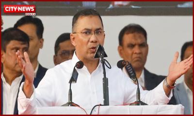 অভ্যর্থনা জানাতে আসা দেশবাসীর প্রতি কৃতজ্ঞতা তারেক রহমানের