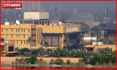 ইরাকের মার্কিন দূতাবাসে হামলা, আকাশে ধোঁয়ার কুণ্ডলী