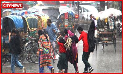 ভোর থেকেই রাজধানীতে ঝুম বৃষ্টি