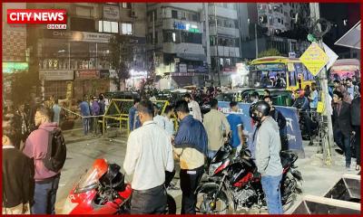 রাজধানীর কুড়িলে মোবাইল ফোন ব্যবসায়ীদের সড়ক অবরোধ