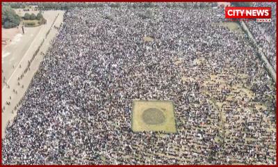 খালেদা জিয়ার শেষ বিদায়: কানায় কানায় পূর্ণ জানাজাস্থল