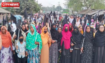 সাতক্ষীরা-৩ আসনে ডা. শহিদুলকে মনোনয়ন না দেওয়ায় কালো পতাকা মিছিল