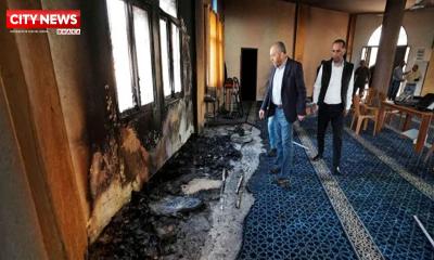 পশ্চিম তীরে মসজিদে আগুন, পবিত্র কুরআন পুড়িয়ে দিল ইসরাইল