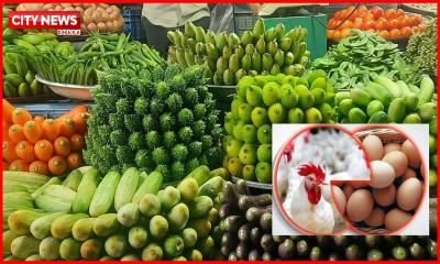 কাঁচাবাজারে কিছুটা স্বস্তি ফিরলেও চড়া ডিম-মুরগির দাম