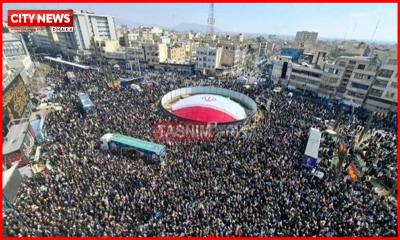 লারিজানির জানাজায় লাখো ইরানির ঢল
