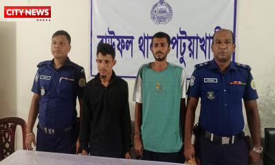 বাউফলে ইয়াবা ও বিদেশী নোটসহ দুই মাদক ব্যবসায়ী আটক