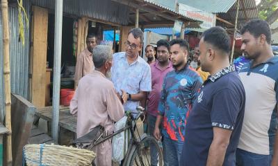 সুন্দরগঞ্জে ত্রয়োদশ জাতীয় সংসদ নির্বাচন ঘিরে সিন্টু সরদারের গণসংযোগ