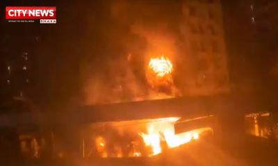 মহাখালীতে পেট্রোল পাম্পে আগুন